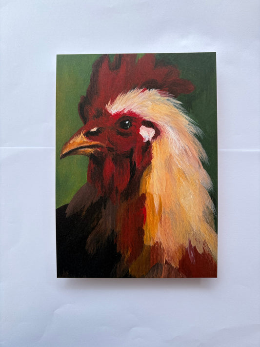 Proud Rooster A5 Fine Art Print