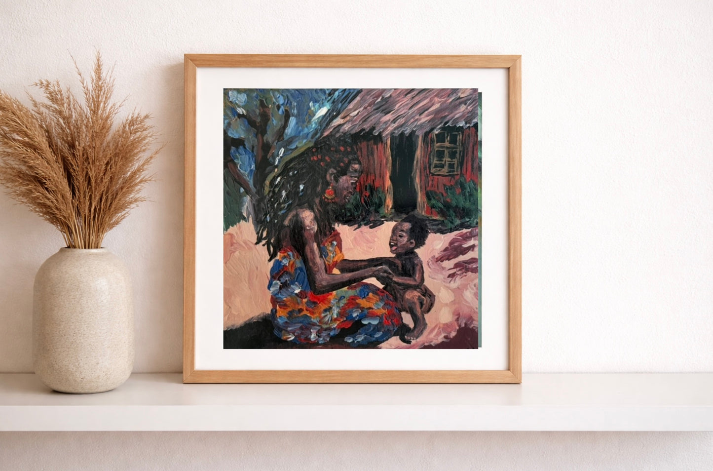 Ubuntu play- Art Print 8x8inch- satin finish