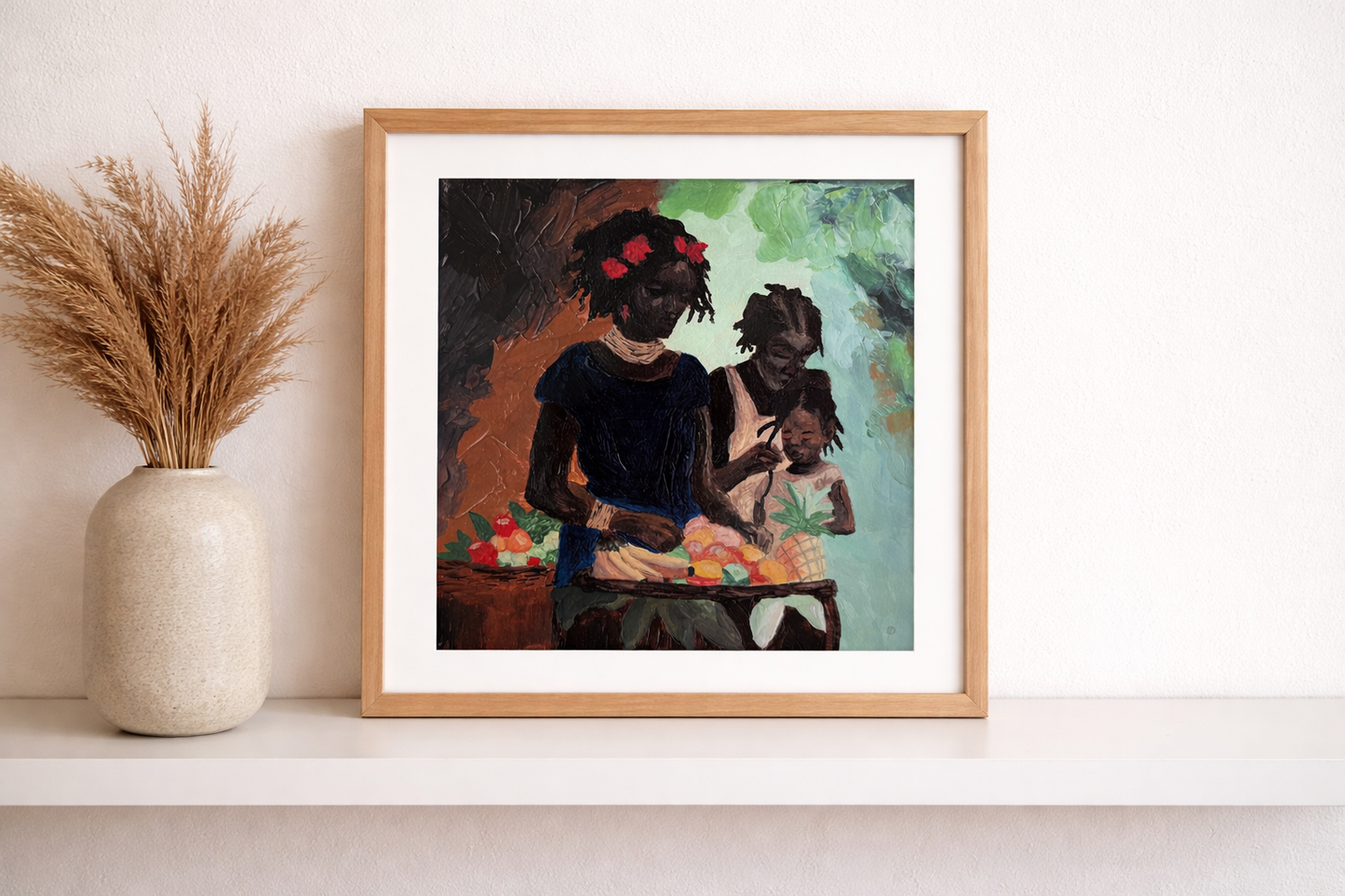 Umoja Market Moment- Art Print- 8x8inch ready to frame, satin finish