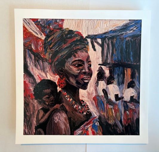 Mayos Market - Art Print- Satin Finish- 8x8inch ready to frame